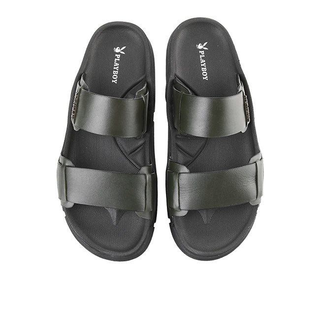 Playboy Men Sandals Luan In Olive