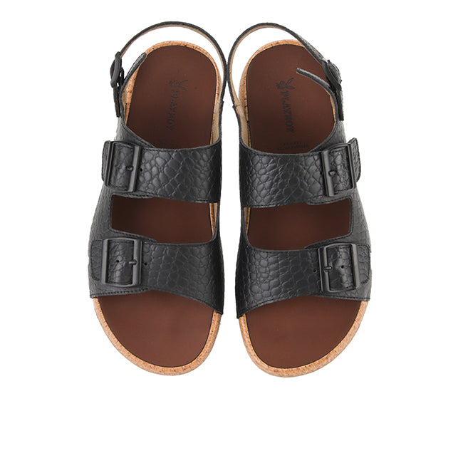 Playboy Men Sandals Glucio In Black
