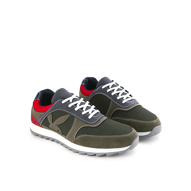 Playboy Men Shoes Admiral In Green/Red