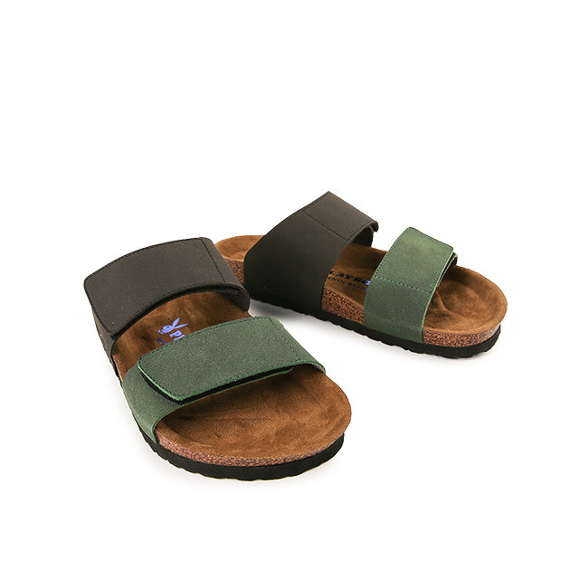 Playboy Sandal Pria Bierza - Double Strap In Black 42