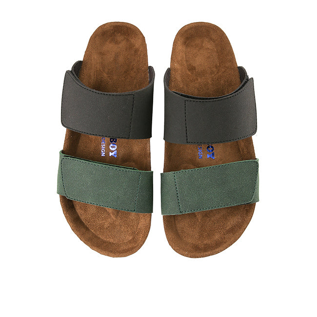 Playboy Sandal Pria Bierza - Double Strap In Black 45