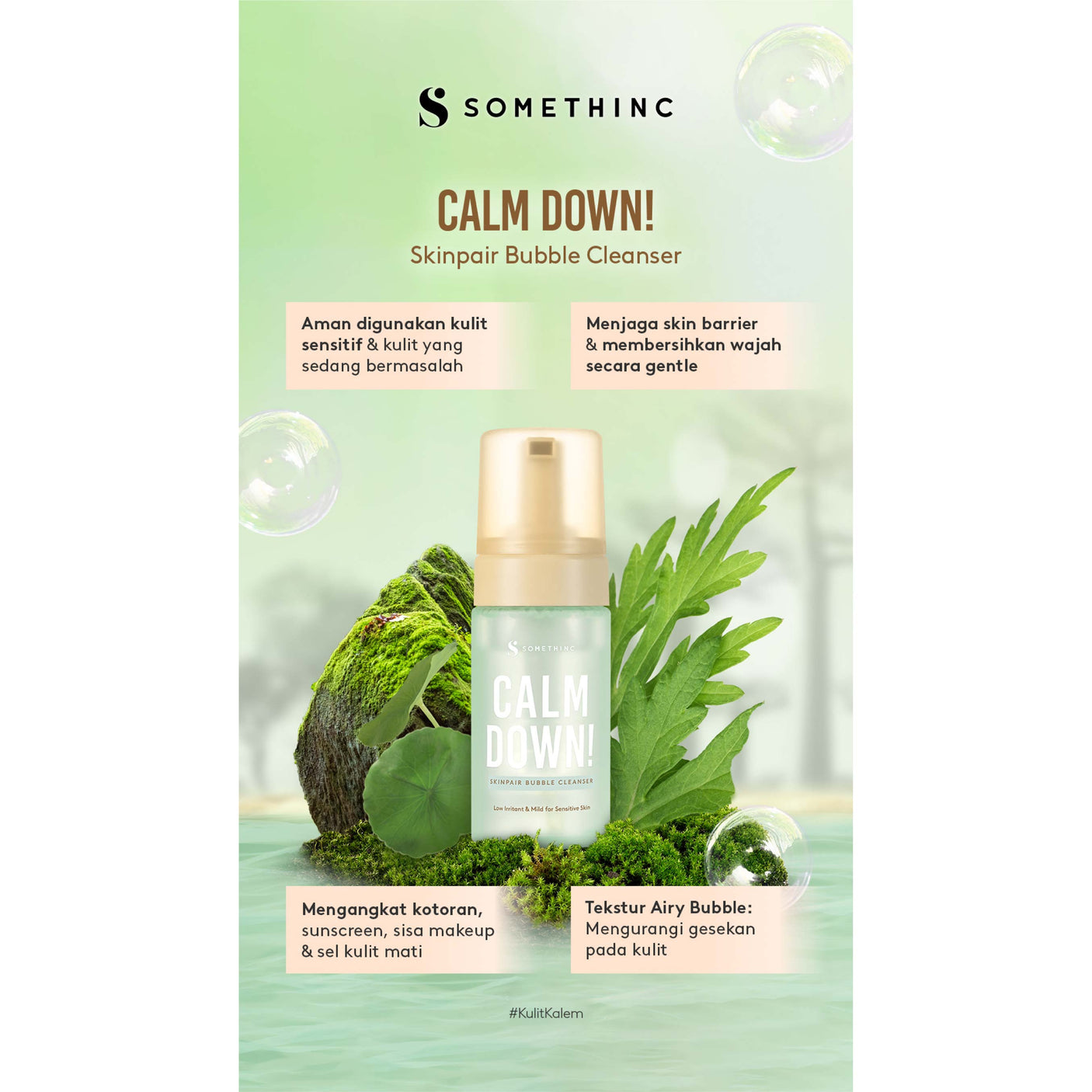 Somethinc Calm Down Skinpair Bubble Cleanser 120ml