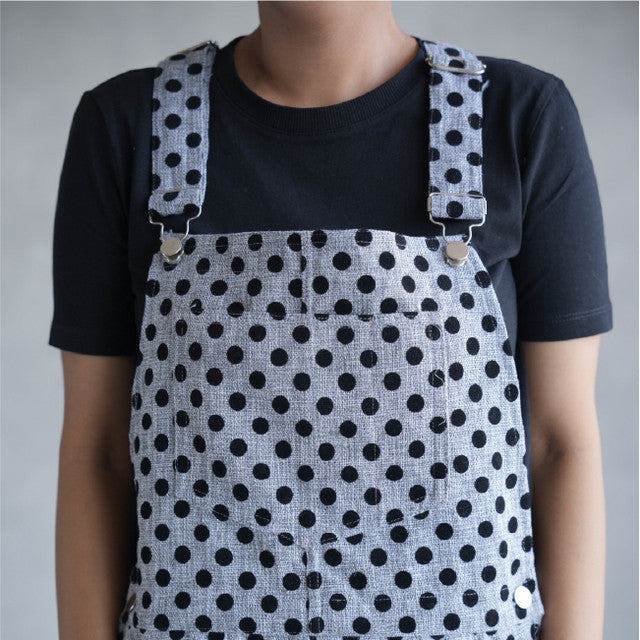 Runa Overall Shorts - Dots