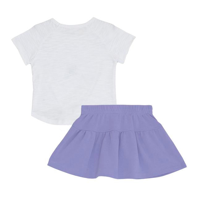TORIO Skirt Set Purple Daisy - Setelan Rok Anak Perempuan