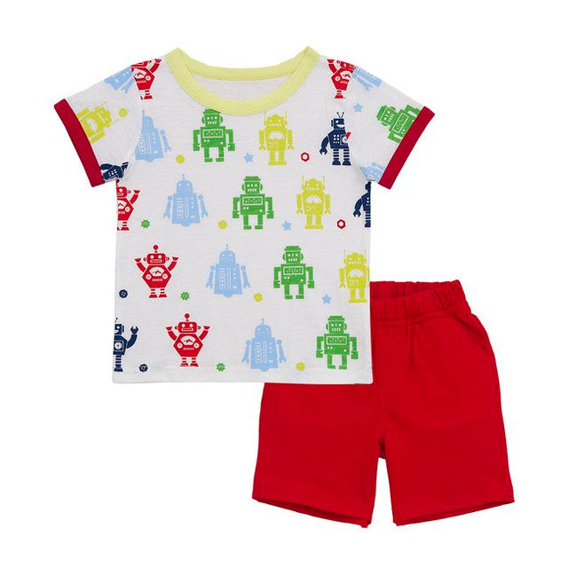TORIO Short Pant Set Robot Army - Setelan Anak Laki-laki