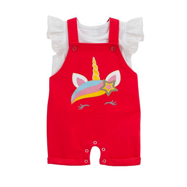 TORIO Basic Unicorn Overall Set - Jumper Bayi - Jumper Anak Perempuan