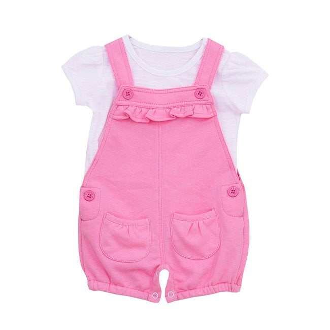 TORIO Baby Pink Overall Set - Jumper Bayi - Jumper Anak Perempuan