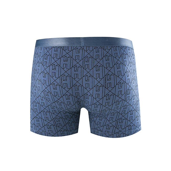 Hush Puppies Pakaian Pria Ctnsp2 Pr Boxer In Blue / Gray