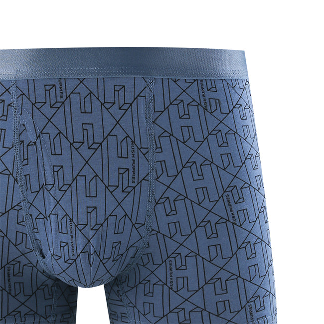 Hush Puppies Pakaian Pria Ctnsp2 Pr Boxer In Blue / Gray