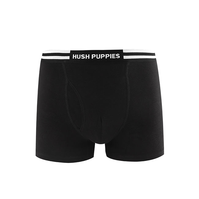 Hush Puppies Pakaian Pria Underwear Jack Boxer In Black