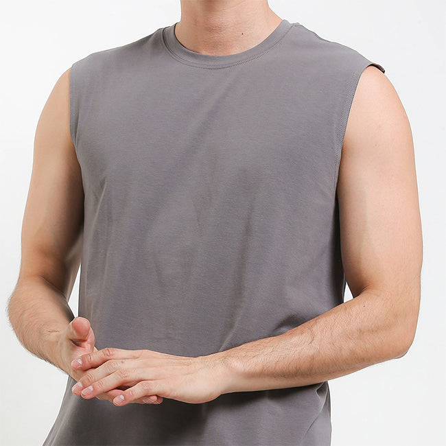 Hush Puppies Pakaian Pria Tank Top Ctnsp2 Muscle In All Gray