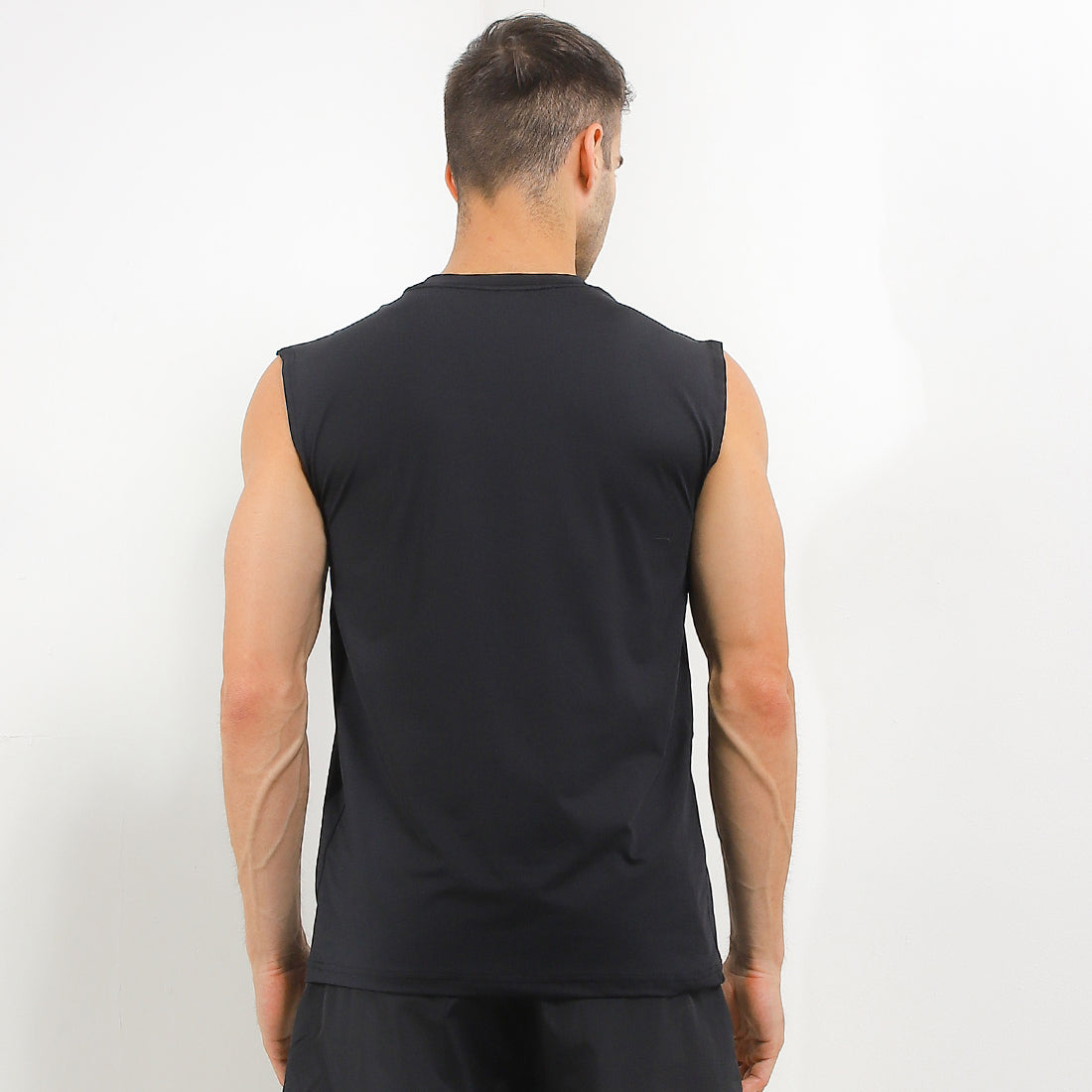 Hush Puppies Pakaian Pria Tank Top Muscle Tee Qd In Black