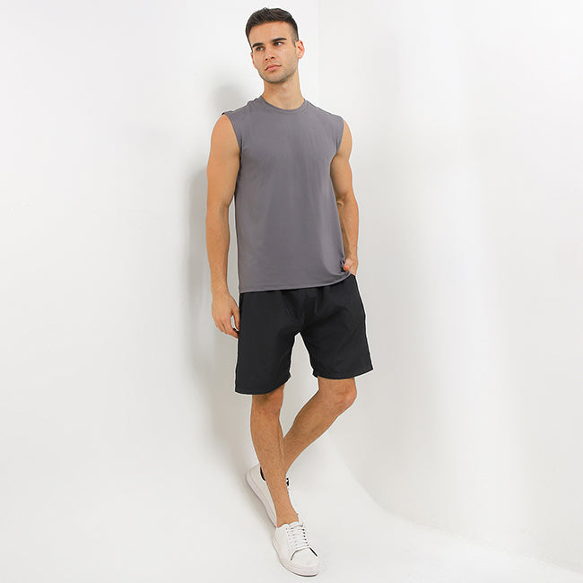 Hush Puppies Pakaian Pria Tank Top Muscle Tee Qd In Grey
