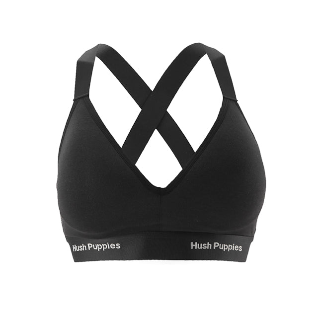 Hush Puppies Pakaian Wanita Sport Bra Serena In Black