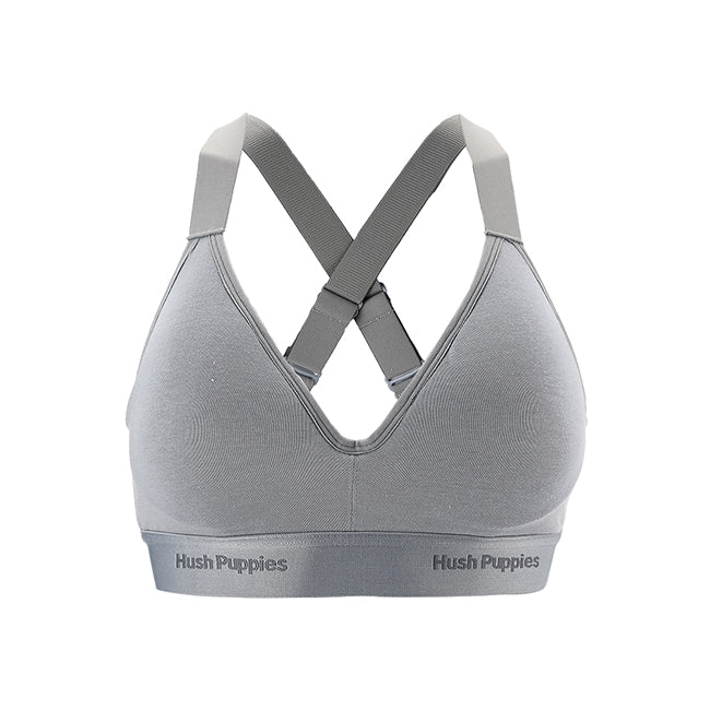 Hush Puppies Pakaian Wanita Sport Bra Serena In Dark Gray