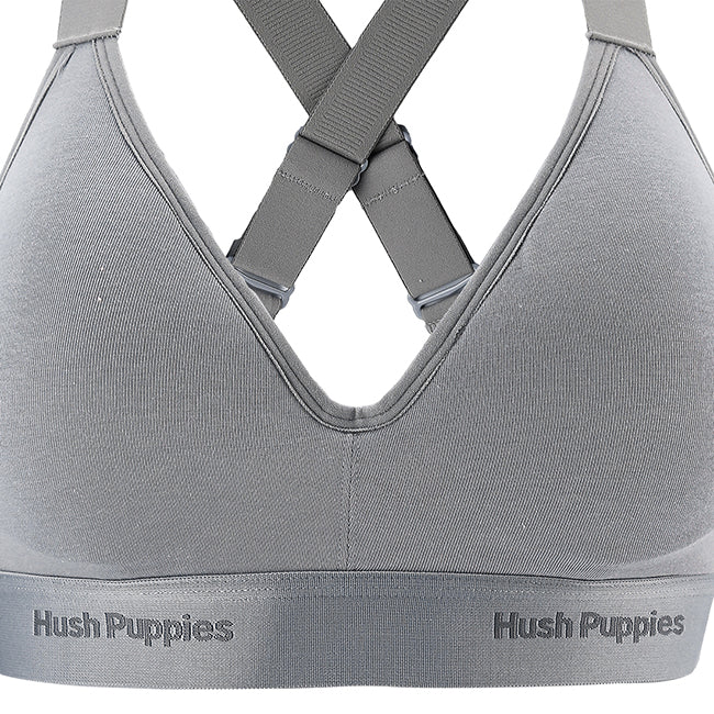Hush Puppies Pakaian Wanita Sport Bra Serena In Dark Gray