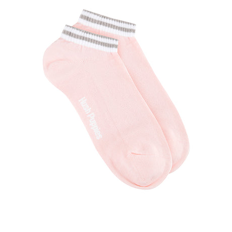 Joan L Ankle Sock In Gray/Pink/White
