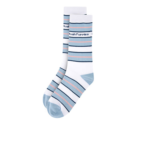 Eloise L Crew Sock In Pink/Blue/White