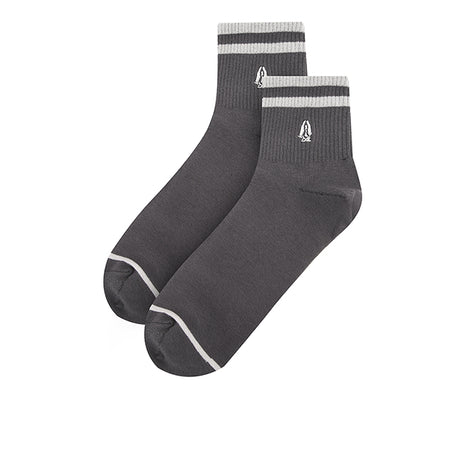 Leo M Qua Sock In Dg/Gy/Bk
