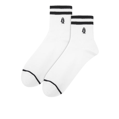 Leo M Qua Sock In All White