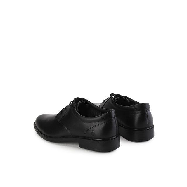Hush Puppies Sepatu Pria Lace Up Banker Laceup In Bold Black Leather