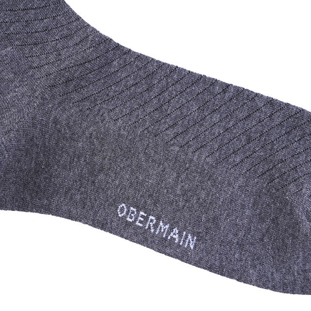 A-Ob Reg Sock In Dk Gray/Navy/Black