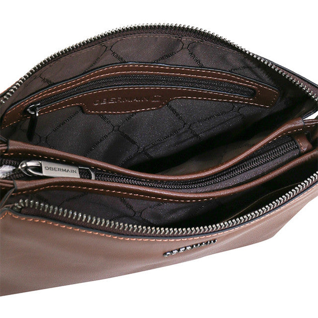 Obermain Bags Pria Clutch Blake Clutch In Brown L