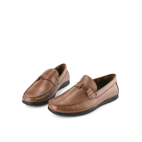 Hush Puppies Sepatu Pria Morgen Buckle Loafer In Tan