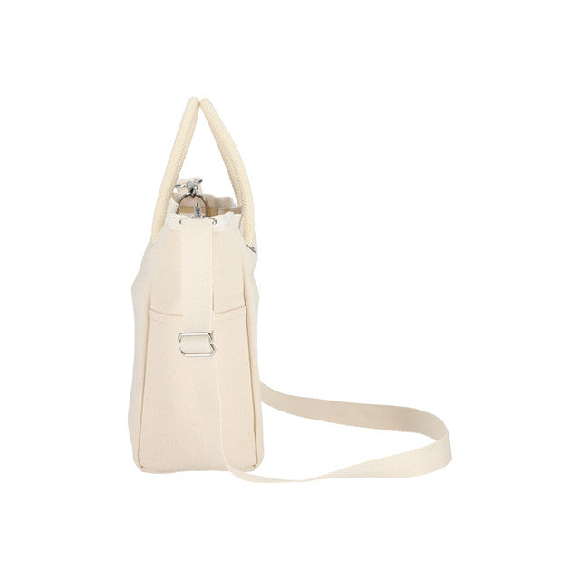 Canvas Sm Easy Tote In Meringue Canvas Logo