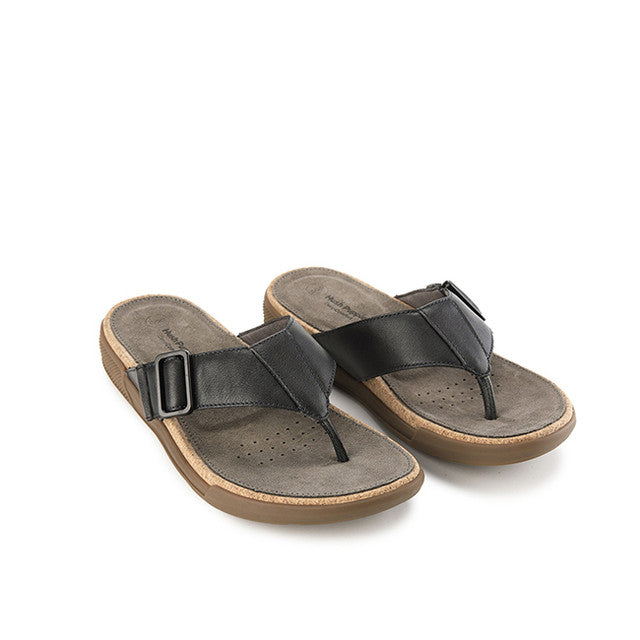 Hush Puppies Sandal Pria Asahi Jake Toepost In Dark Grey