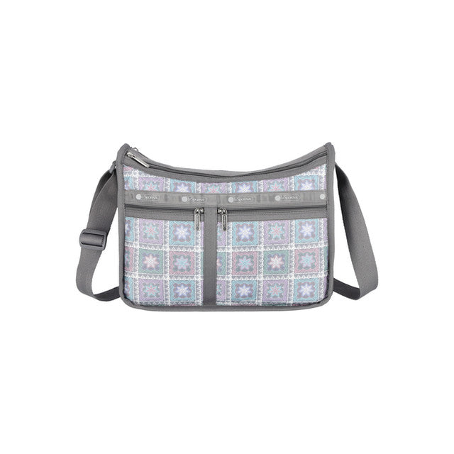 LeSportsac Tas Wanita Crossbody Deluxe Everyday Bag In Pastel Geometric Lace