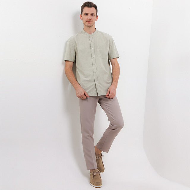 Hush Puppies Pakaian Pria Shirt Bsc Stromboli In Sage