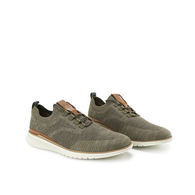 Hush Puppies Sepatu Pria Lace Up Advance Knit Laceup In Olive