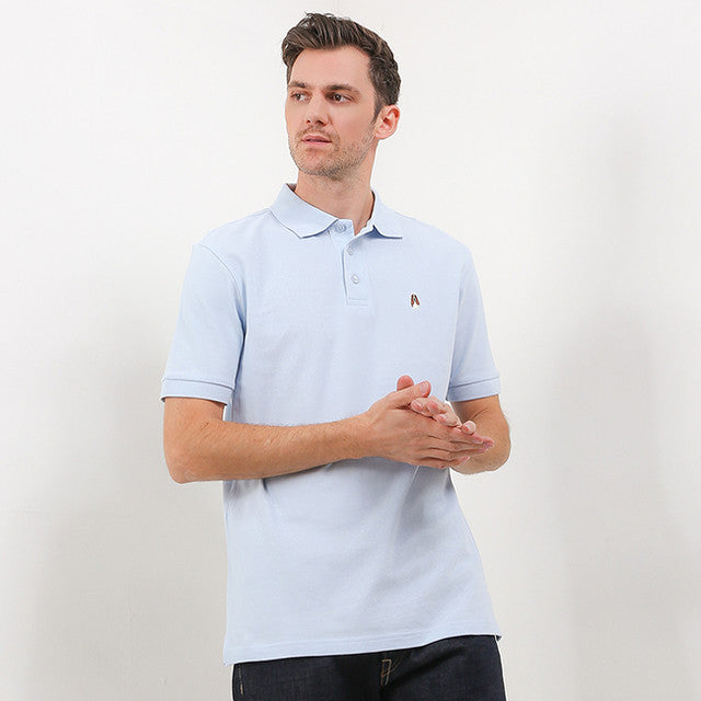 Hush Puppies Pakaian Pria Polo Bsc Tangelo In Light Blue