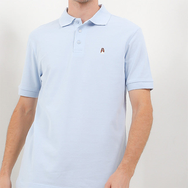Hush Puppies Pakaian Pria Polo Bsc Tangelo In Light Blue