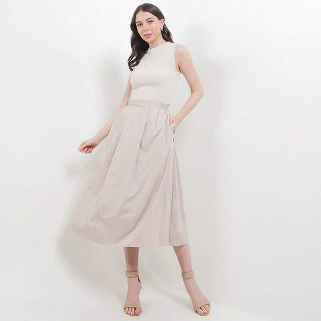 Hush Puppies Pakaian Wanita Skirt Aksana In Beige