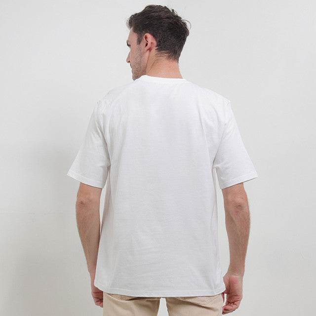 Obermain Pakaian Pria T Shirt Matten In White