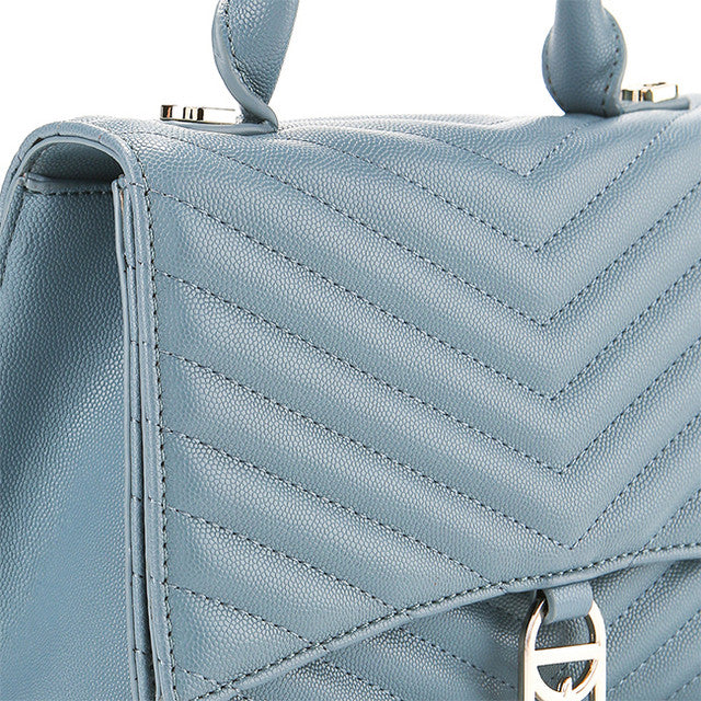 Layla Top Handle Bag (M) In Dusty Blue