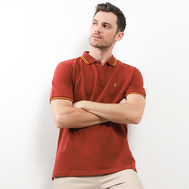 Obermain Pakaian Pria Boiler Ss Polo In Maroon