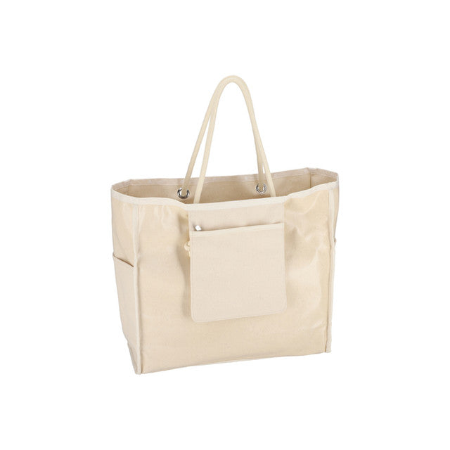 Canvas Easy Tote In Meringue Canvas Logo