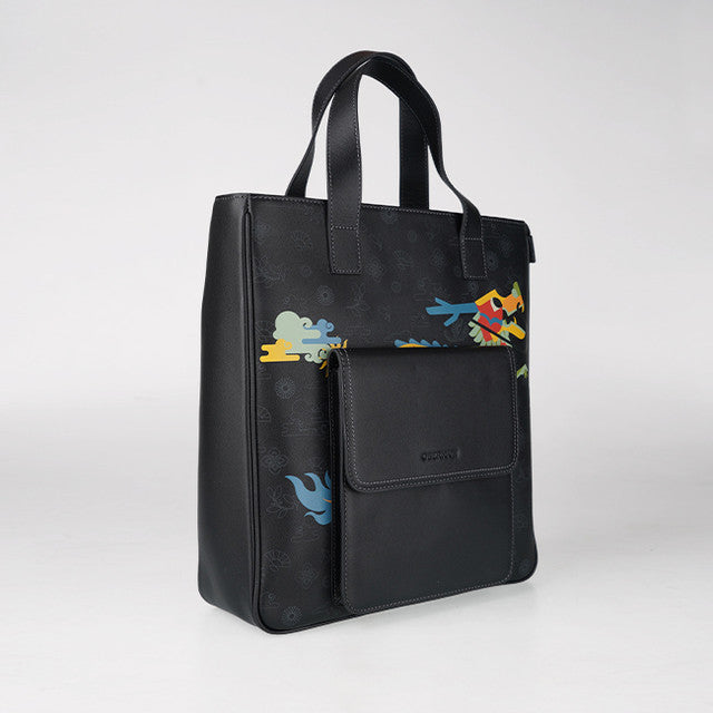 Obermain Bags Pria Tote Bag Dragon Matthew Tote Bag - L In Black