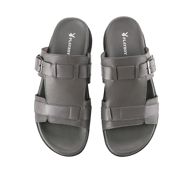 Playboy Sandal Pria Mules Asiore - Mule 3 In Grey