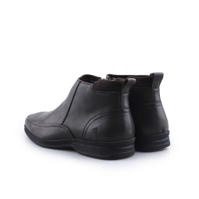 Hush Puppies Sepatu Pria Bono Claris Zip Boots In Coffee
