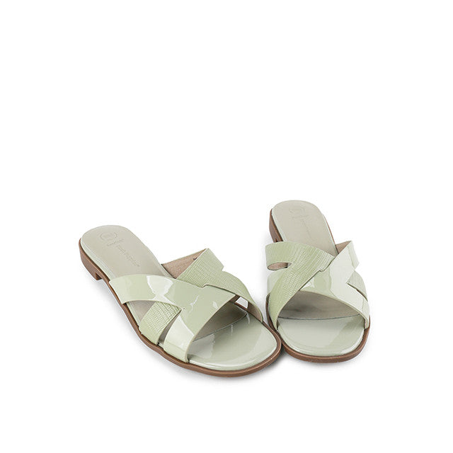 Hush Puppies Sandal Wanita Slide Kitty In Sage