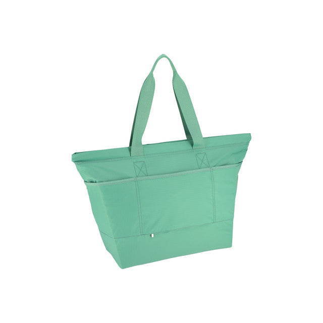 Carlin Zip Top Tote Bag In Sage Green