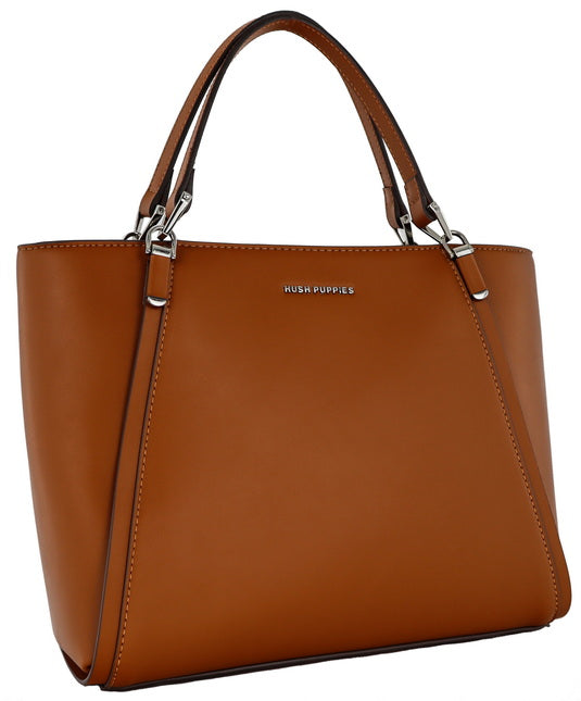 Hush Puppies Tas Tote Wanita Aza Tote (L) In Cognac