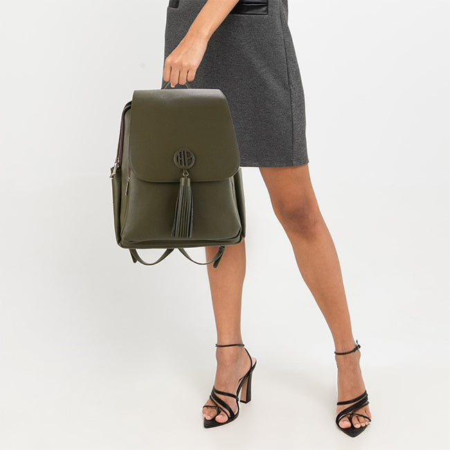 Hush Puppies Tas Backpack Wanita Bernette Backpack (L) In Olive
