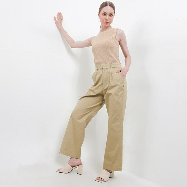 Hush Puppies Pakaian Wanita Pants 955 Limona In Khaki