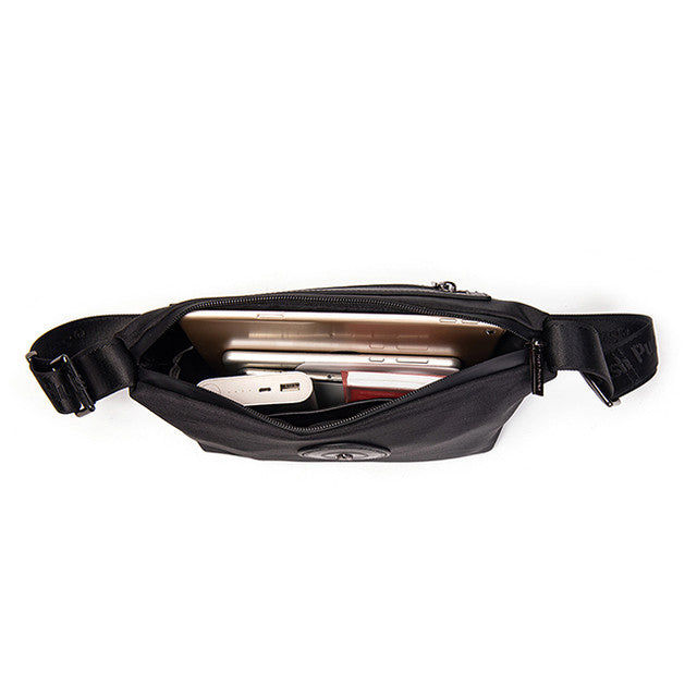 Hush Puppies Pria Mance Messenger Bag In Black