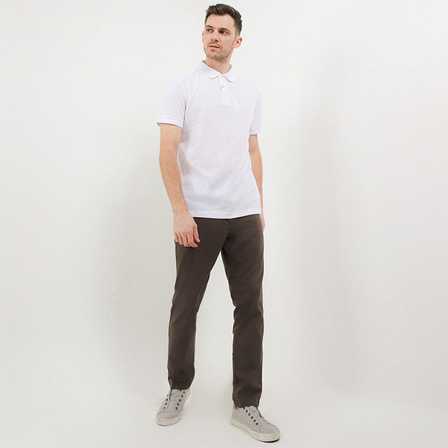 Hush Puppies Pakaian Pria Eleveted Class Polo In White